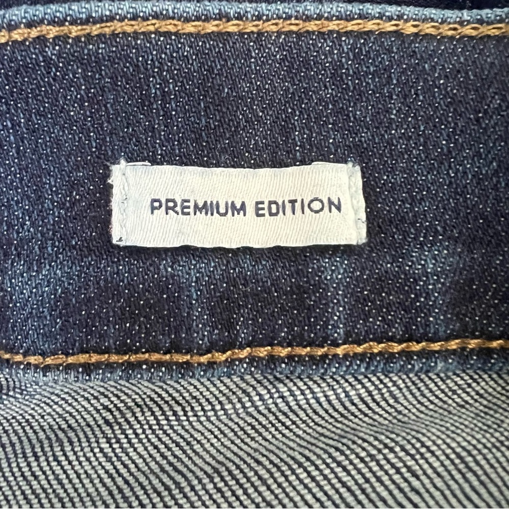 J Crew Factory Full Length Slim Wide Leg Sailor Jeans 35 Tall Premium Edition - Picture 9 of 15
